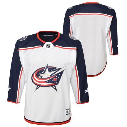 Columbus Blue Jackets tricou de hochei pentru copii Premier White Away - S/M