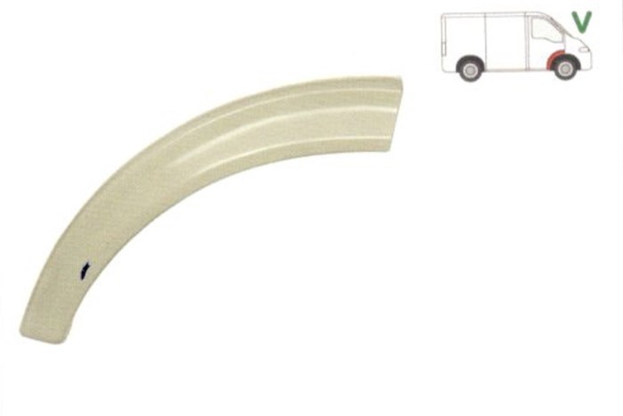 Segment reparatie aripa fata interior Daewoo Lublin 1997- Partea Dreapta, Fata, element exterior ,metal