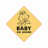 Abtibild &quot;BABY ON BOARD&quot; Cod: TAG 047 / T2 Automotive TrustedCars, Oem