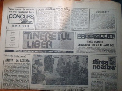 tineretul liber 3 martie 1990-art&amp;quot;fara complici genocidul nu ar fi avut loc&amp;quot; foto