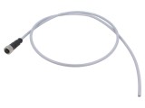 Conector M12 mamă 4 pini drept HARTING cod A DeviceNet/CANopen cu cablu 1m PVC