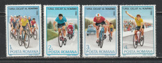 Romania 1986 - Turul Ciclist al Romaniei 4v MNH foto