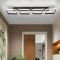 Lustra LED VERTEX 50W, 4 Patrate, Liniara, lumina Rece/Calda/Neutra, Neagra ModernLight Concept