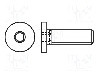 Surub M8, otel, 12mm, cap rotund, BOSSARD, 1415727