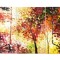 Set 3 piese tablou pictat manual, La fereastra, 150x80cm pictura ulei pe panza in cutit efect 3D