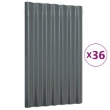 Cumpara ieftin Panouri de acoperis 36 buc. otel galvanizat antracit 60x36 cm