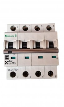 Moeller CLS 4-C6 Siguranta automata tetrapolara, 6A, 3N+1, 4.5kA - 4015082479343 foto
