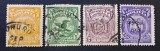 Bolivia 1909&ndash;1924 - Set 4 Timbre &bdquo;Condorul Andin, Stema Națională &amp; Provizoriu 15 cts 1924&rdquo; -CLN1