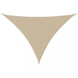 Cumpara ieftin Parasolar, bej, 3x4x4 m, tesatura oxford, triunghiular