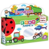 Joc Educativ Magneti Mijloace Transport Roter Kafer RK3030-02, Joc Logica si Inteligenta, 36 Piese, Abilitati Motrice, Memorie