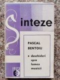 Cumpara ieftin Deschideri Spre Lumea Muzicii - Pascal Bentoiu, Editura Eminescu, 1973, Romana, Arta Muzicala