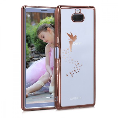 Husa pentru Sony Xperia 10, Silicon, Maro, 47998.01 foto
