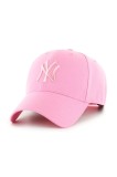 47 brand șapcă de baseball din amestec de l&acirc;nă MLB New York Yankees culoarea roz, B-MVPSP17WBP-RSB