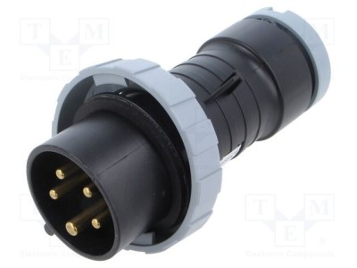 Conector alimentare AC trifazate AMPHENOL IP&amp;amp;S 16A 5 pini IP69K foto