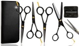 Set profesional GEPARD model de 3 foarfece de tuns :&nbsp;4,0 + 4,5 + 5,5 foarfece de filat 5,5 + accesor