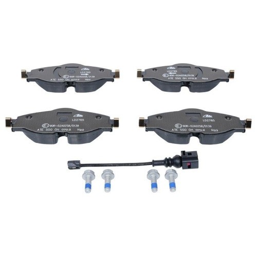 Set placute frana fata ATE Audi A1 2018- A3 (8V) Q2 Q3 2018- TT; Seat Ateca Leon; Skoda Karoq Kodiaq Octavia III, 2012- Octavia IV 2020- Superb III 2
