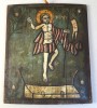 "Invierea" icoana pe lemn Moldova sfarsit de secol 18-inceput de secol 19