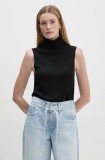 Marc O&#039;Polo pulover femei, culoarea negru, light, cu guler, 408556163155