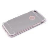 Husa iPhone 8 MyStyle Elegance Luxury Oglinda Argintiu, Protectie 360, TPU+Acrilic, Anti-zgarieturi