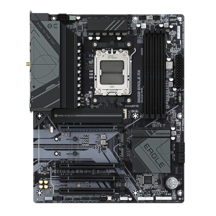 PLACI de BAZA Gigabyte AMD B650 | 4xDDR5 7600(OC) | 1xDP, 1xHDMI, 1xUSB-C, with USB 3.2 Gen 1, 2xUSB 3.2 Gen 2 Type-A, 6 x USB 2.0/1.1 ports, 1xRJ-45