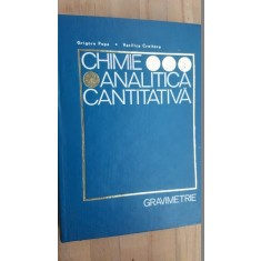 Chimie analitica cantitativa. Gravimetrie- Grigore Popa, Vasilica Croitoru