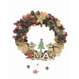 Coronita Craciun Eventissimi, 33 cm, Lemn si Potpourri