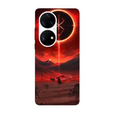 Husa compatibila cu Huawei Nova Y70 model Red Eclipse, Silicon, TPU, Viceversa foto