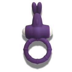Inel Vibrator Penis Iepuras, cu Vibratie Puternica, Material Sigur, Fara BPA, Rezistent la Apa, Imbunatateste Performanta Sexuala, Stimuleaza Clitoris