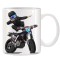 Cana alba personalizata Motociclist, INOVATIX&reg;. 330ml