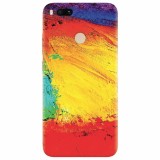 Husa silicon pentru Xiaomi Mi A1, Colorful Dry Paint Strokes Texture