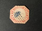 INDIA, 1850--Scott 1 , colonii, QV- primul timbru--stampilate-cota +++