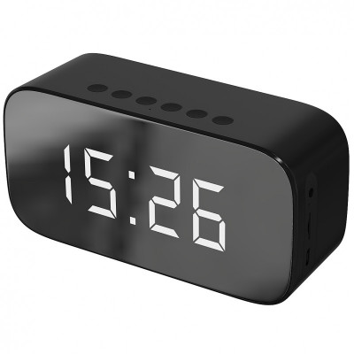 Boxa Bluetooth Setty Mirror, GB-200, cu Alarma ceas, Neagra foto