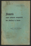 Averescu / Memoriu asupra neregularitatilor de la Ministerul de Razboi - 1909