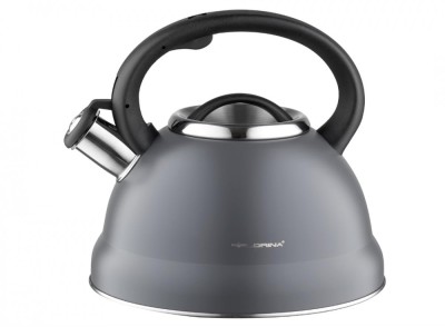 Fierbator de ceai FLORINA din otel inoxidabil, 2.5 L, gri - RESIGILAT foto