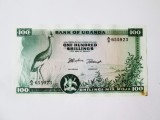 Rara! Uganda 100 Shillings 1966 aUNC la cel mai mic pret