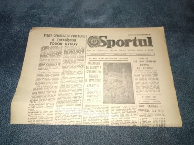 ZIARUL SPORTUL 20 DECEMBRIE 1984 foto