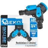 Conector cu 2 cai 3 / 4&quot; reductie la 1 / 2&quot;, Geko G72949