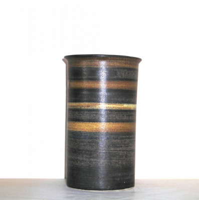 Vaza ceramica gresie emailata, hand made - Okela Stoneware Denmark foto