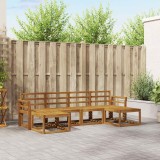 vidaXL Set de canapele de exterior 6 pcs natural Lemn compozit 3366777