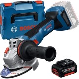 Bosch GWS 18V-11 + GBA - Polizor unghiular 125 mm valiza speciala + Acumulator Li-Ion 18 V 5 Ah
