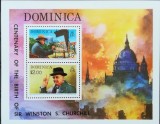 BC285, Grenada si Dominica 1974, 2 colite aniversare Churchill (2 poze), Nestampilat