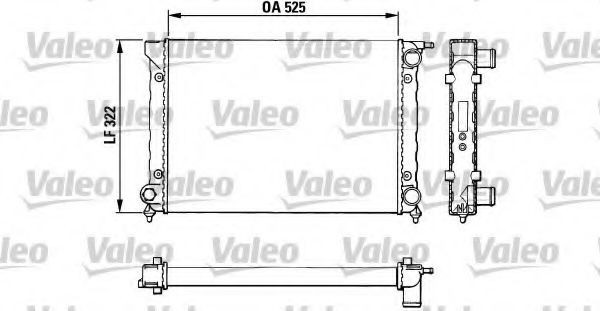 Radiator, racire motor VW GOLF III Cabriolet (1E7) (1993 - 1998) VALEO 883727