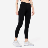 Colanţi 7/8 Slim Fit+ 500 Fitness Negru Damă, Domyos