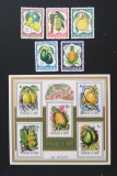 R.GUINEEA-FRUCTE TROPICALE-serie 5V.+ 1colita-neobliterate MNH**-RG 270