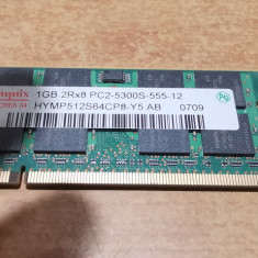 Ram Laptop hynix 1GB DDR2 PC2-5300S HYMP512S64CP8-Y5