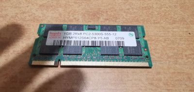 Ram Laptop hynix 1GB DDR2 PC2-5300S HYMP512S64CP8-Y5 foto