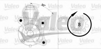 Starter RENAULT MEGANE II Limuzina (LM0/1) (2003 - 2016) VALEO 458179 foto