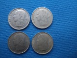 LOT 3 / 4 MONEDE 1 FRANC (1970,1974,1977,1979) BELGIA