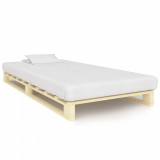 Cadru de pat din paleți, 90 x 200 cm, lemn masiv de pin