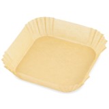 Set 100 hartii de copt pentru airfryer ZASS ZPL 04, 20 cm, maro